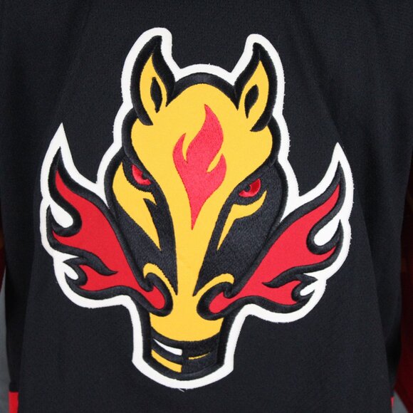 Calgary Flames Jersey (VTG) - 1990s Alternate Jersey by Koho - Men's Medium - Picture 2 of 10